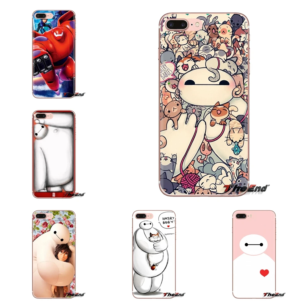 

For Samsung Galaxy S3 S4 S5 Mini S6 S7 Edge S8 S9 S10 Plus Note 3 4 5 8 9 Japan Big Hero 6 Flying Baymax Soft Transparent Covers