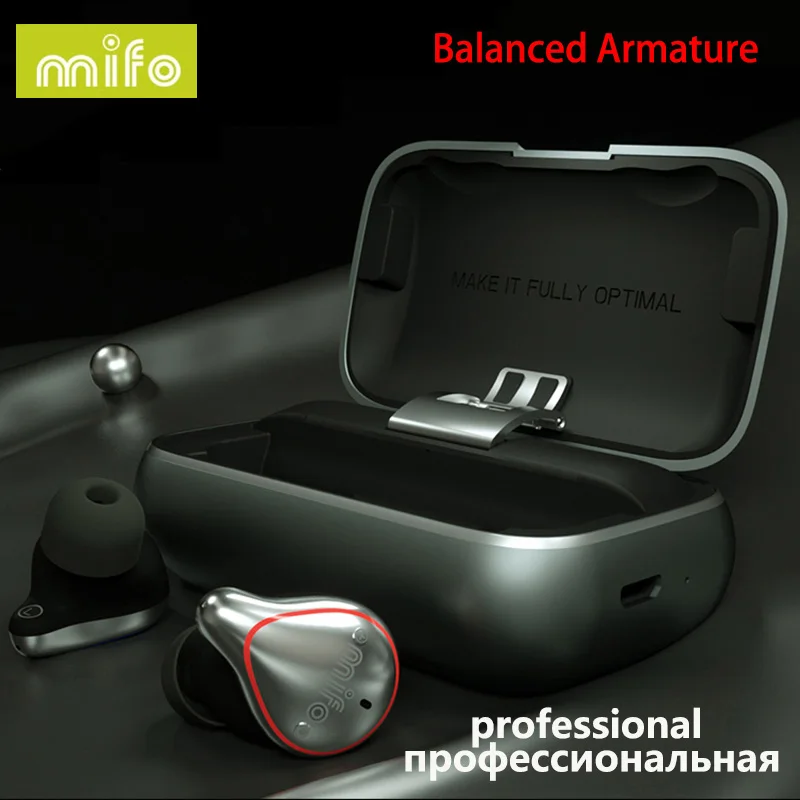 Shipping from Russia Mifo O5 TWS Mini Bluetooth 5.0 Wireless In-Ear Earbuds Waterproof Earhones 3D Stereo Sound наушники - Цвет: Grey professional