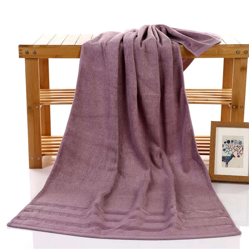 Bamboo Fiber Bath Towel Adults Soft Thick Antibacterial Outdoor Sport Travel 70x140cm ZHUO MO