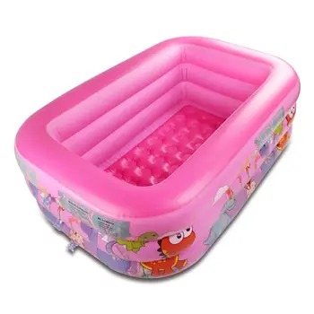 

Inflatable Square Swimming Pool Summer Thick Safe Inflated Bathtub Outdoor Garden Baby Kids Adult Water Fun Play Bathing Tub