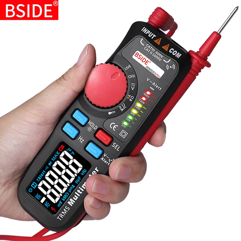 Мультиметр с двойным режимом Цифровой вольтметр BSIDE 92CL pro цветной дисплей