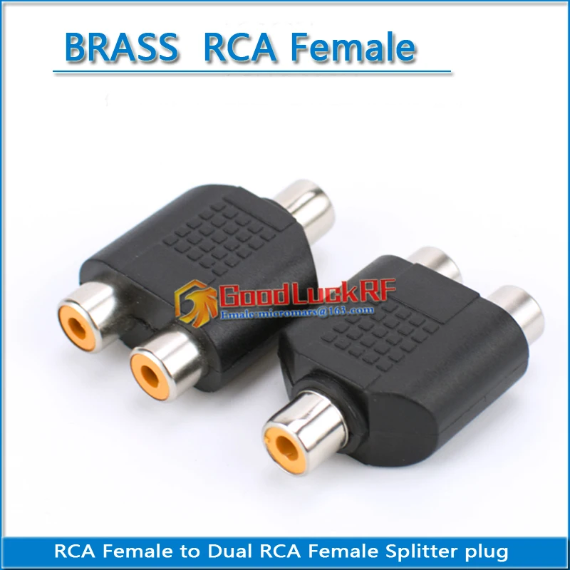 Tre Connettori Rca Femmina A Doppia Rca Femmina Adattatore Audio E Video Spina Di Collegamento Connettore Rf Lotus Av