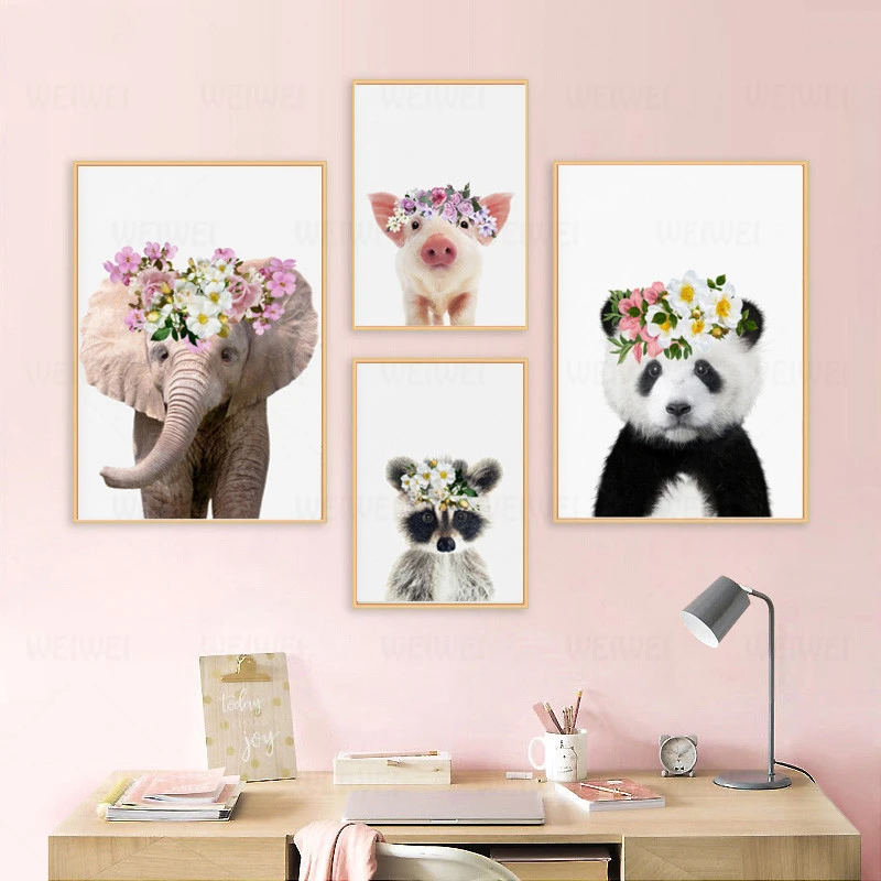 pig themed baby nursery