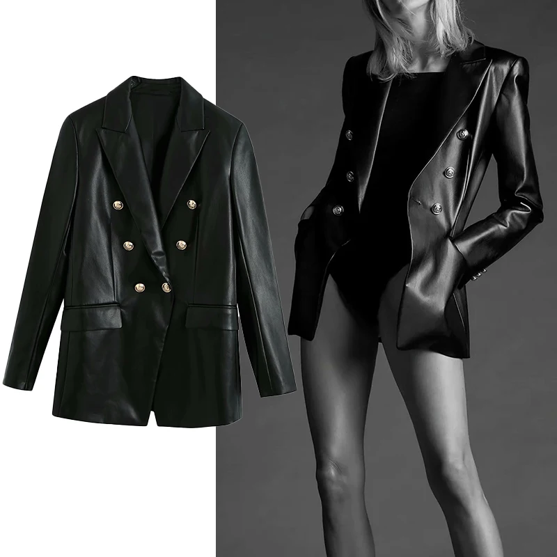 

JXYSY Women Winter Leather Jacket Pu Coats Turn-Down Collar long sleeve Outwear casual Coat Autumn Warm Elegant Overcoat ZXN0046