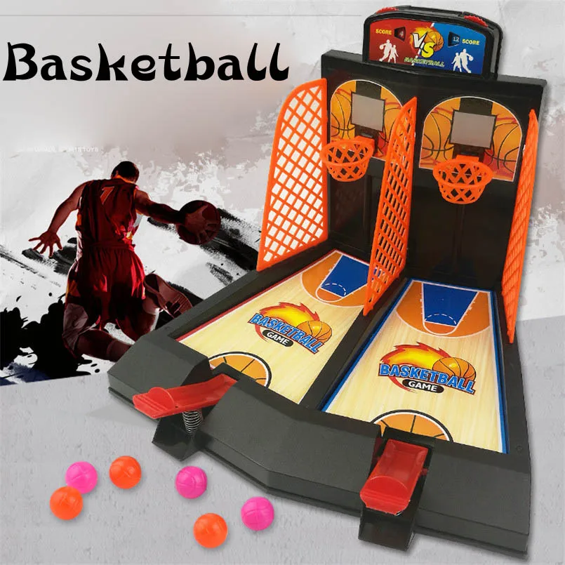 Desktop Basketball Games Mini Finger Basket Sport Shooting Interactive Table Battle Toy Board Party Games Toys For Boys Gifts