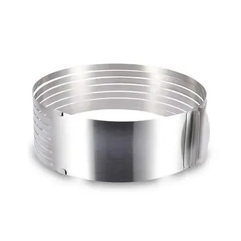 

Cake Bread Layerer Cake Cutting Slicer Round Stainless Steel Retractable Mousse Ring Cake Mold Cake Tools