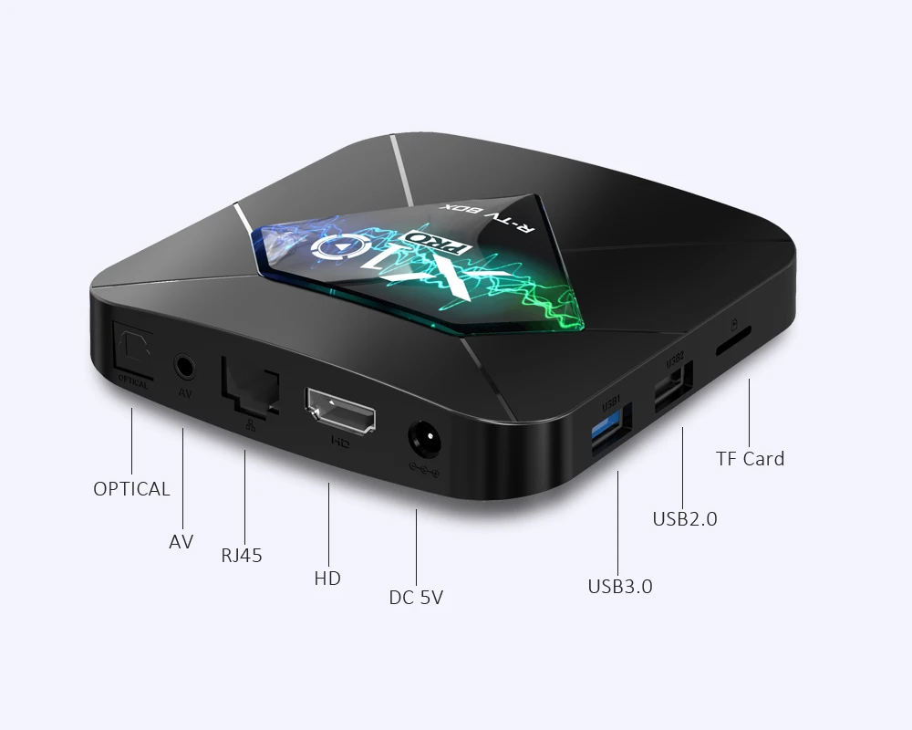 X10 PRO Android 9,0 Smart tv BOX Amlogic S905X2 Четырехъядерный 4 ГБ ОЗУ 64 Гб ПЗУ BT4.0 USB 3,0 2,4G/5G двойной wifi 3D 4K HDR телеприставка
