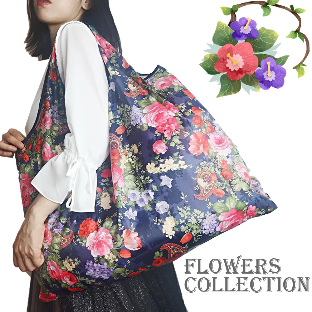 Сумка для покупок складная нейлоновая сумка сумки тоуты экологически чистая