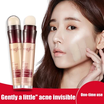 

Female Breathable Eraser Concealer Pen Liquid Concealer Covering Spots Scars Pox Marks Dark Circles Makeup Q1