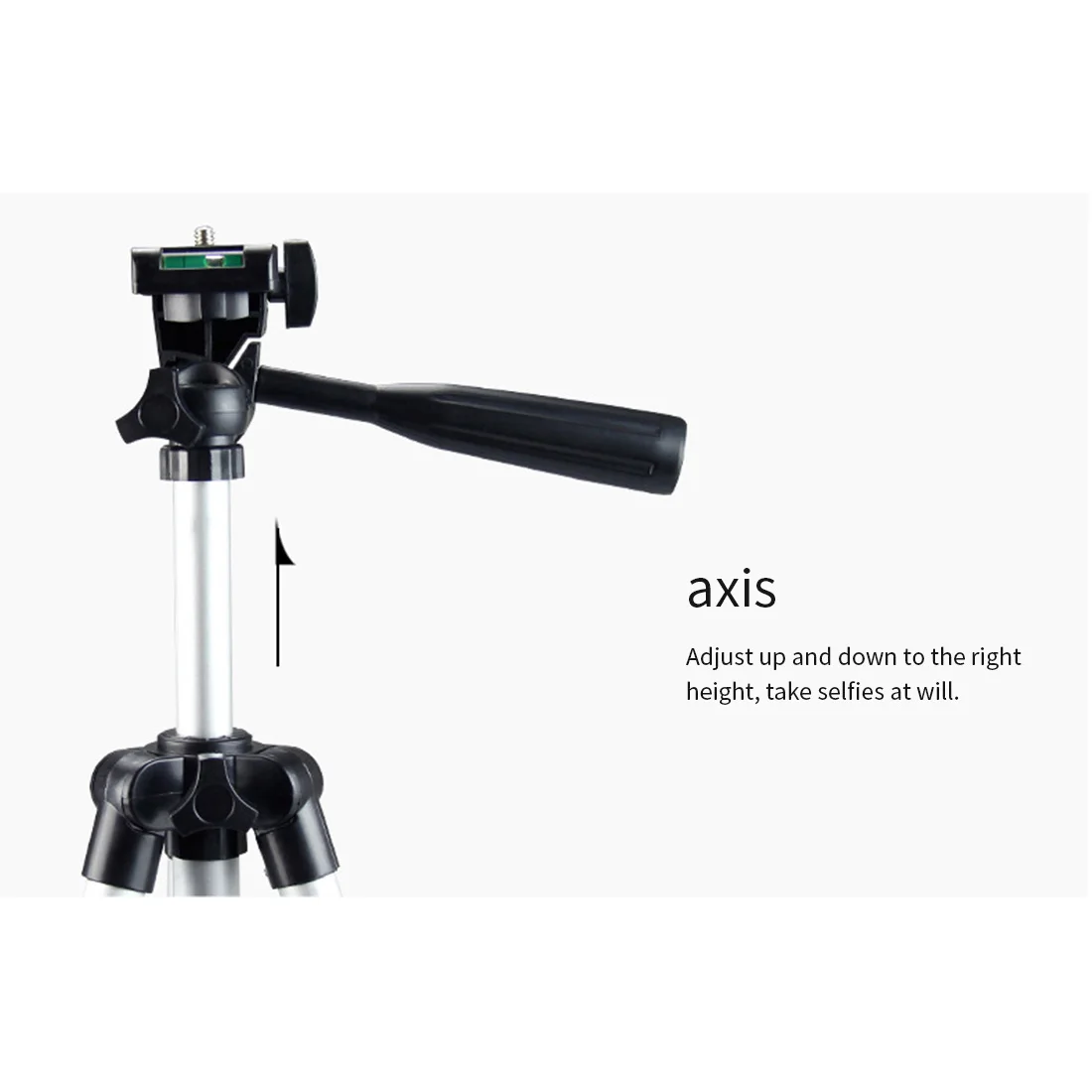 FEICHAO Lightweight Tripod Stand Adjustable 1/4" Screw for Canon /Sony SLR Camera Light for iPhone Huawei Smartphone Photo Video