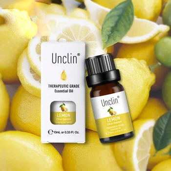 

New 10ML Lemon Single Essential Oil Control Moisturizing Refreshing Cheer Up Relieve Irritability Aromatherapy Essential Oils
