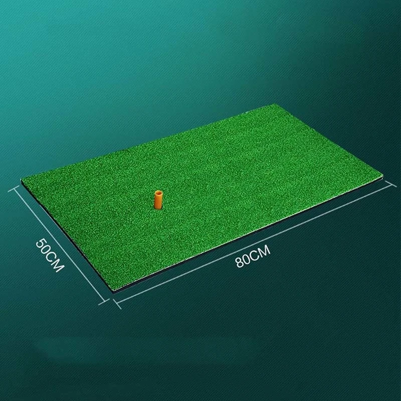 50 X 80 cm TEE PGM коврик для игры в гольф на заднем дворе, Тренировочный Коврик для игры в гольф с резиновым тройником, аксессуары для занятий мини-гольфом - Цвет: 50 X 80 cm TEE
