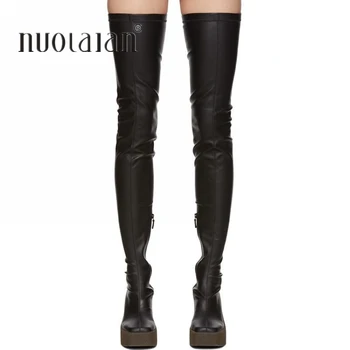 slim thigh high boots