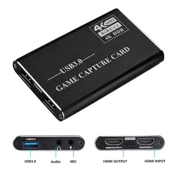 

USB 3.0 Video Capture HDMI to USB 3.0 Type-C 1080P HD Video Capture Card for TV PC PS4 Game Live Stream For WindowsX
