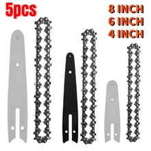 4 6 8 Inch Chains for 4/6/8 Inch Electric Saw Chainsaw Chain 6 Inches Electric Saw Parts,4 6 8 Inch chainsaw guide plate