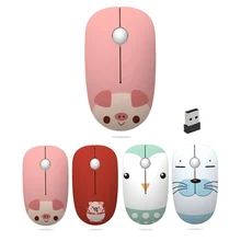 2,4G USB Беспроводная мышь 1600 dpi девушки милые животные игровая мышь для Macbook lenovo ASUS DELL hp ноутбук ПК Компьютерные мыши для женщин