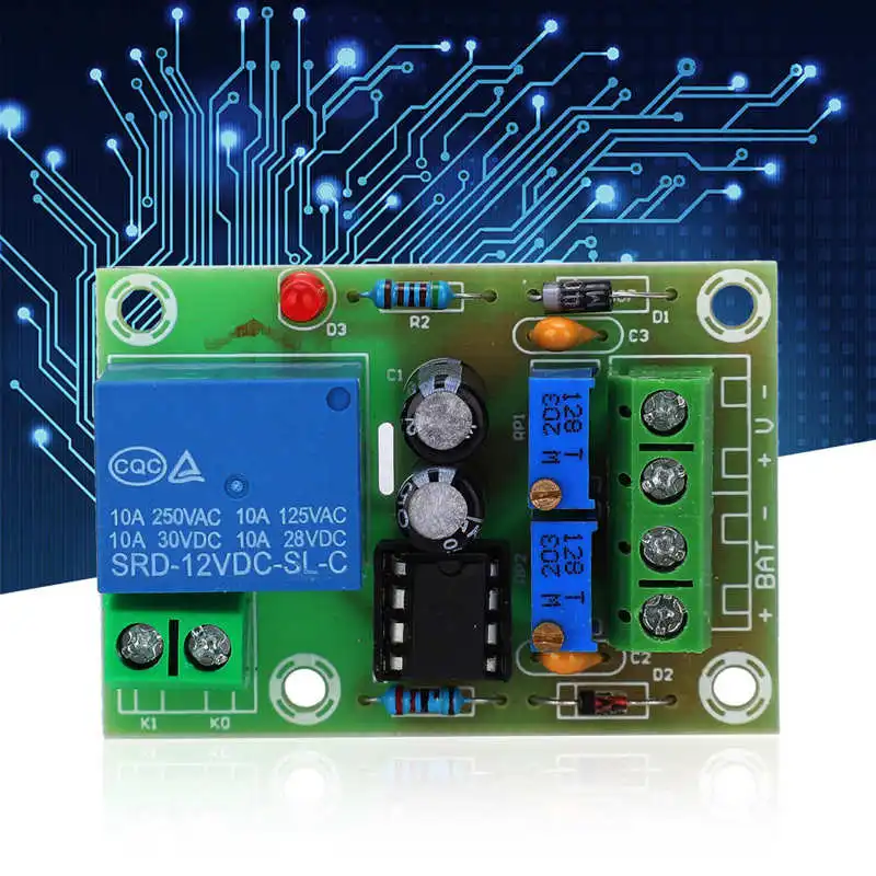 XH-M601 배터리 충전 제어 모듈 DC 12V 전원 보드 과충전 방지 패널 - 티몬