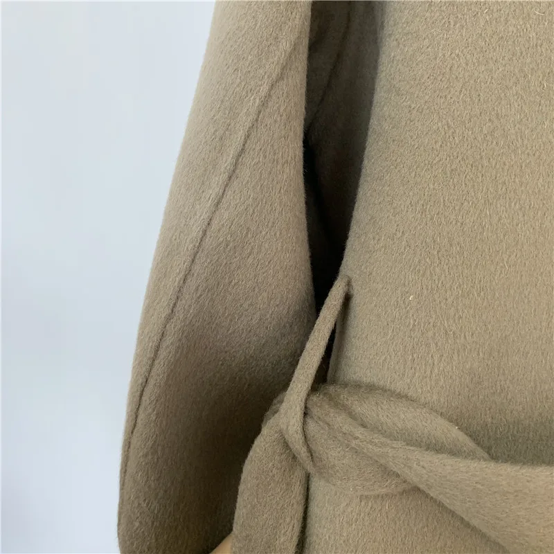 wool coat warm winter camel black maxi long outfit Wool Blends coat high quality oversized