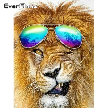 

Evershine Diamond Painting Lion 5D DIY Animals Cross Stitch Kit Mosaic Embroidery Sale Home Decoration Accessories