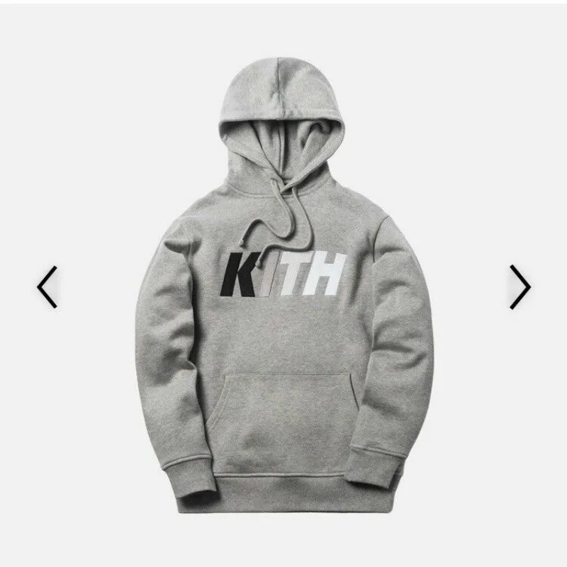 

Kith Team Williams Hoodie Heather Grey Fw2018 Unisex Size S-3Xl