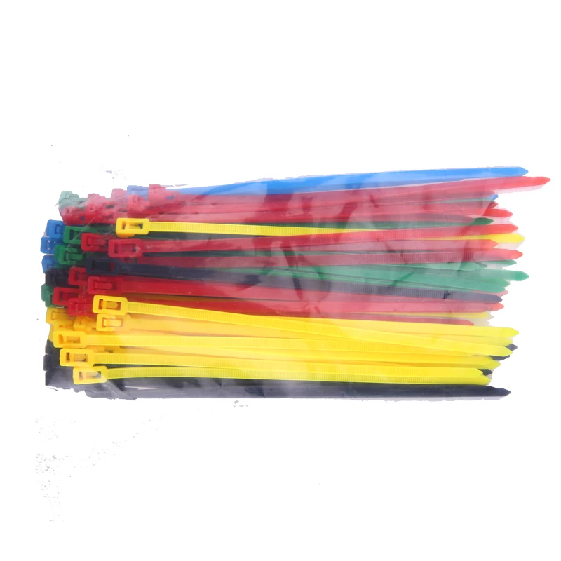 

JOEKOL 4x150 100pcs/bag 12 Colors Self-Lock Cable Ties Plastic Nylon Wire ties Cable Zip Ties Fasten loop Cable Organizer