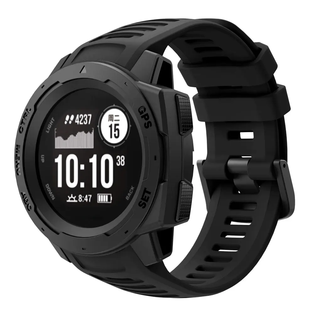 Спортивный силиконовый браслет для Garmin Instinct Smart Watch Easyfit сменный Браслет ремень 22 мм ремешок для часов