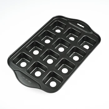 

High Quality New 12 Mini Square Cheese Cake Baking Tray Non Stick Muffin Desserts Tin Pan