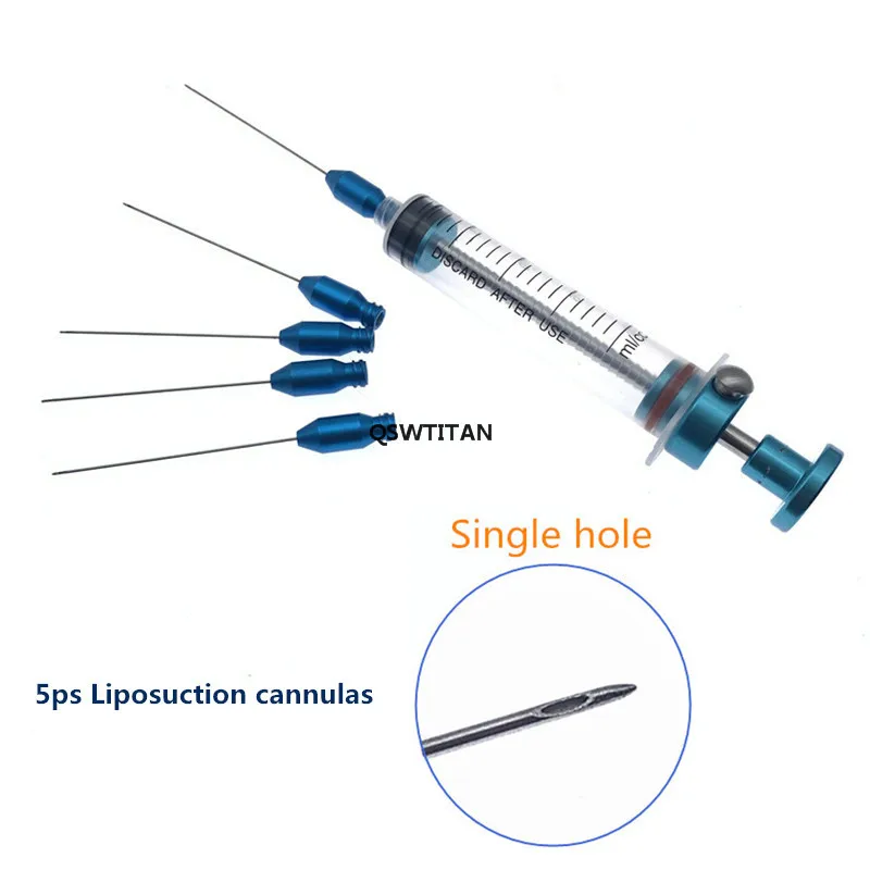 Liposuction tool Small Cannula Single Hole Liposuction Water Injection Cannula Facial Fat Transplantation Tools