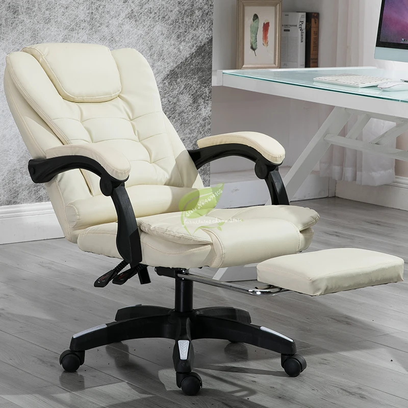  Fashion Comfortable Executive Office Chair Leather Stool Lift Chair Gaming Ergonomic Computer Chair