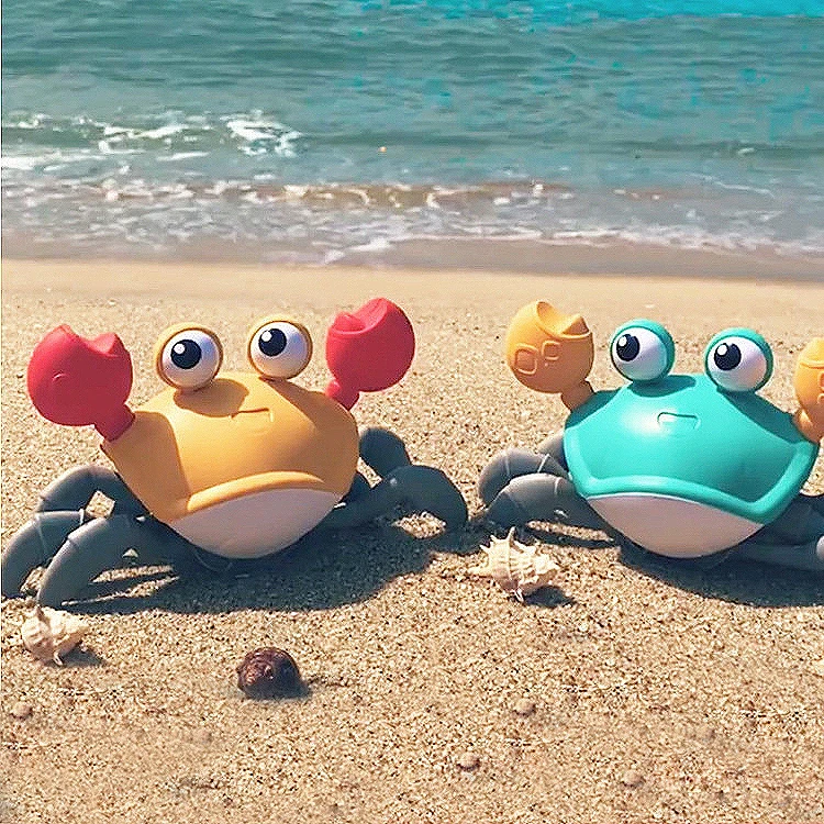 

23cm Shui-Lu Dual-Purpose Drag Crab Beach Slipper Line Big Crab Spring Chain Bathroom Bath Water Toysnew