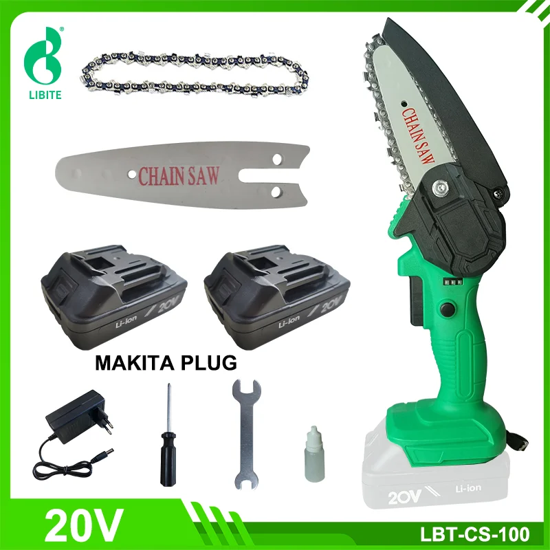 Electric Mini Chain Saws Pruning ChainSaw Cordless Garden Tree Bush Cuttting Trimming Saw For Wood Cutting With Lithium Battery |