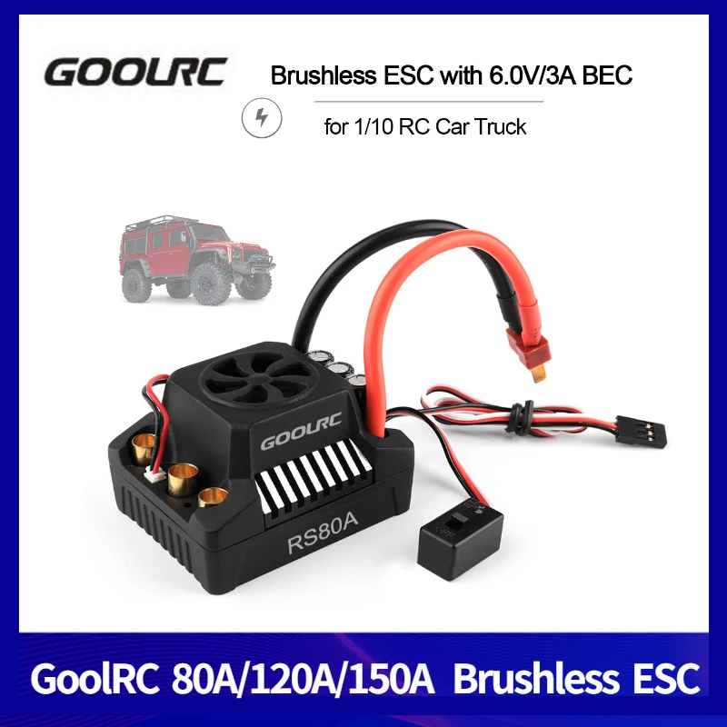 Waterproof 120A ESC Brushless Electric Speed Controller Fr 1:10//1:8 RC Car Truck