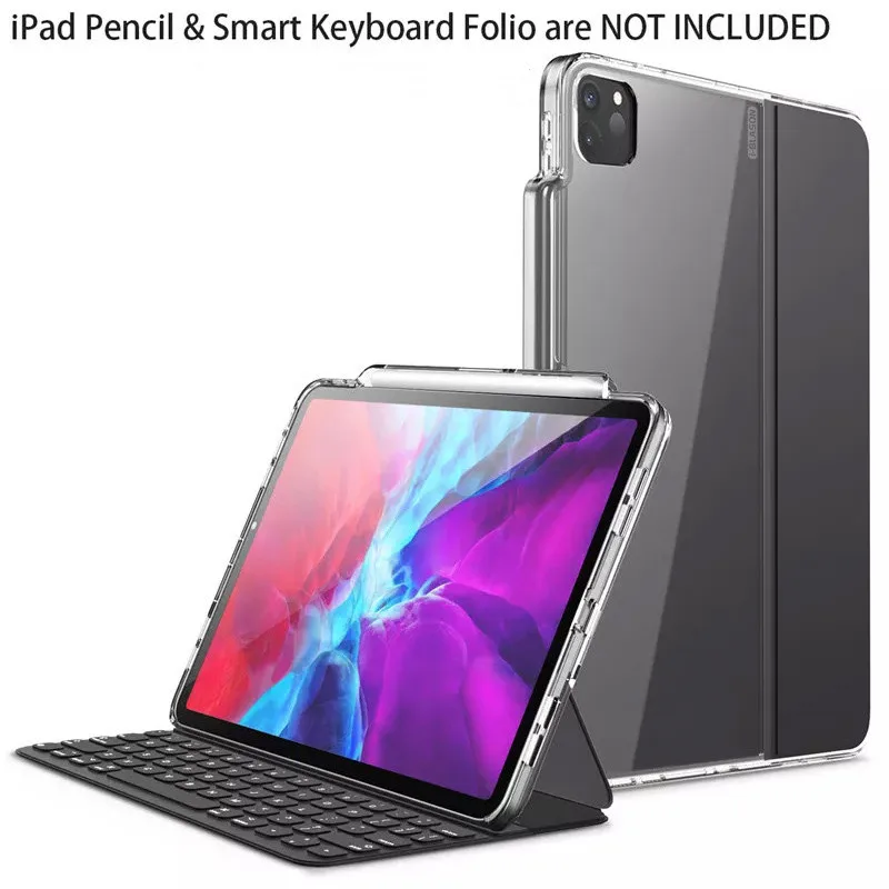 I-BLASON For iPad Pro 12.9 Case (2021) [ONLY Compatible with Official Smart Keyboard Folio] Halo Hybrid Cover Pencil Holder | Компьютеры и