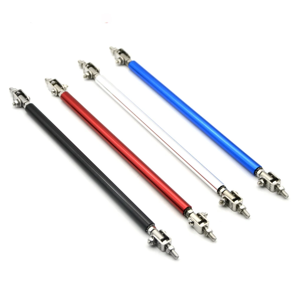 2x Universal Racing Adjustable Front Rear Bumper Lip Splitter Support Bar Kit Racing 75mm/100mm/150mm/200mm Car Styling Tunning