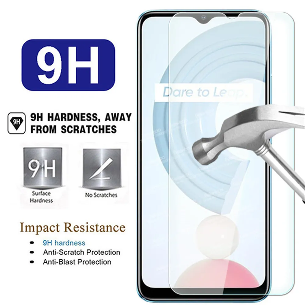 iphone screen protector 2pcs Tempered Glass For Oppo Realme C21 Y C21Y Realmi Realmy Ralme Relme C11 2021 C20 C12 C15 C3 C25 C17 Guard Protective Film mobile screen guard