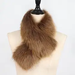 2019 Модный меховой воротник из искусственного меха Теплый шарф и шапка Прямая поставка