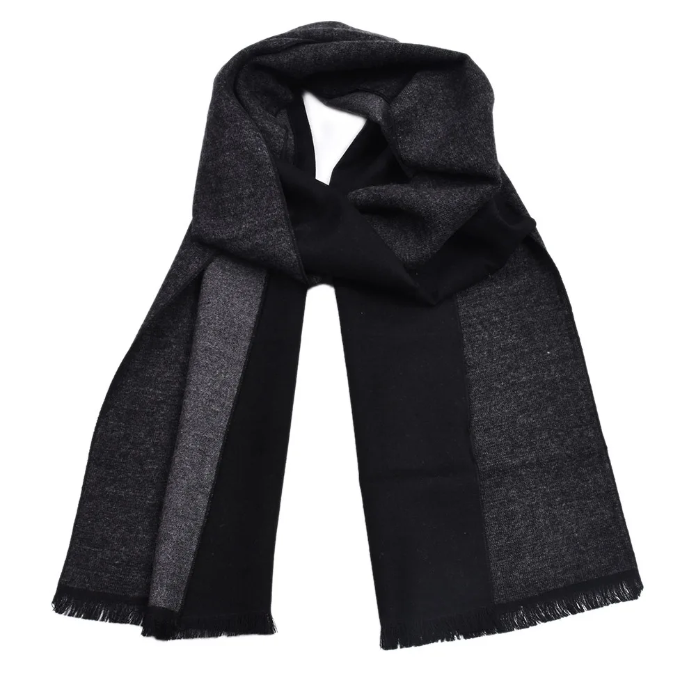 HEFLASHOR Зимний дизайнерский шарф, мужской полосатый хлопковый шарф, Мужская брендовая шаль, вязанный кашемировый полосатый шарф с кисточками - Цвет: 10(175x30cm)