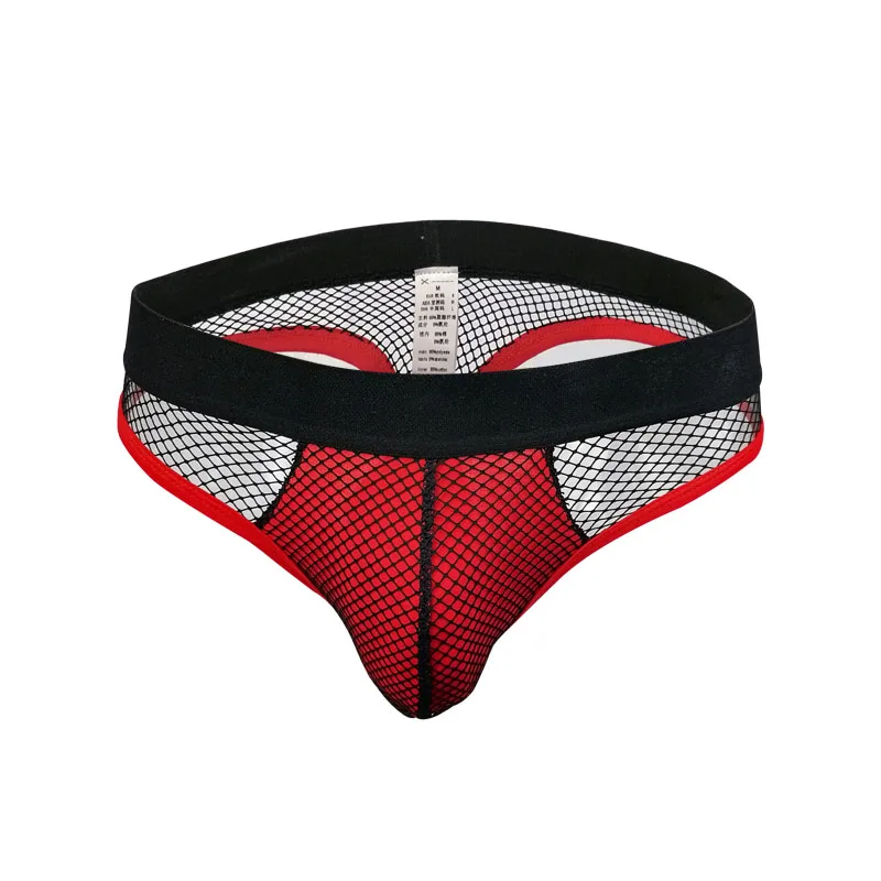 

Men Sexy Transparent Penis Pouch Underwear Fishnet Men's Lingerie T-back Thongs G-strings Gay Jockstrap Sissy Tangas Mens Thongs