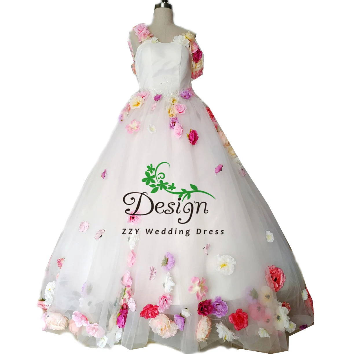

Real Images!Off The Shoulder Bridal Dress Gowns With Lace-Up Sweetheart Neckline Handworks Flowers Beading Wedding Dresses