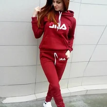 Осенние и зимние женские костюмы с капюшоном спортивная одежда с принтом Спортивные брюки с капюшоном спортивная одежда с карманом спортивный костюм