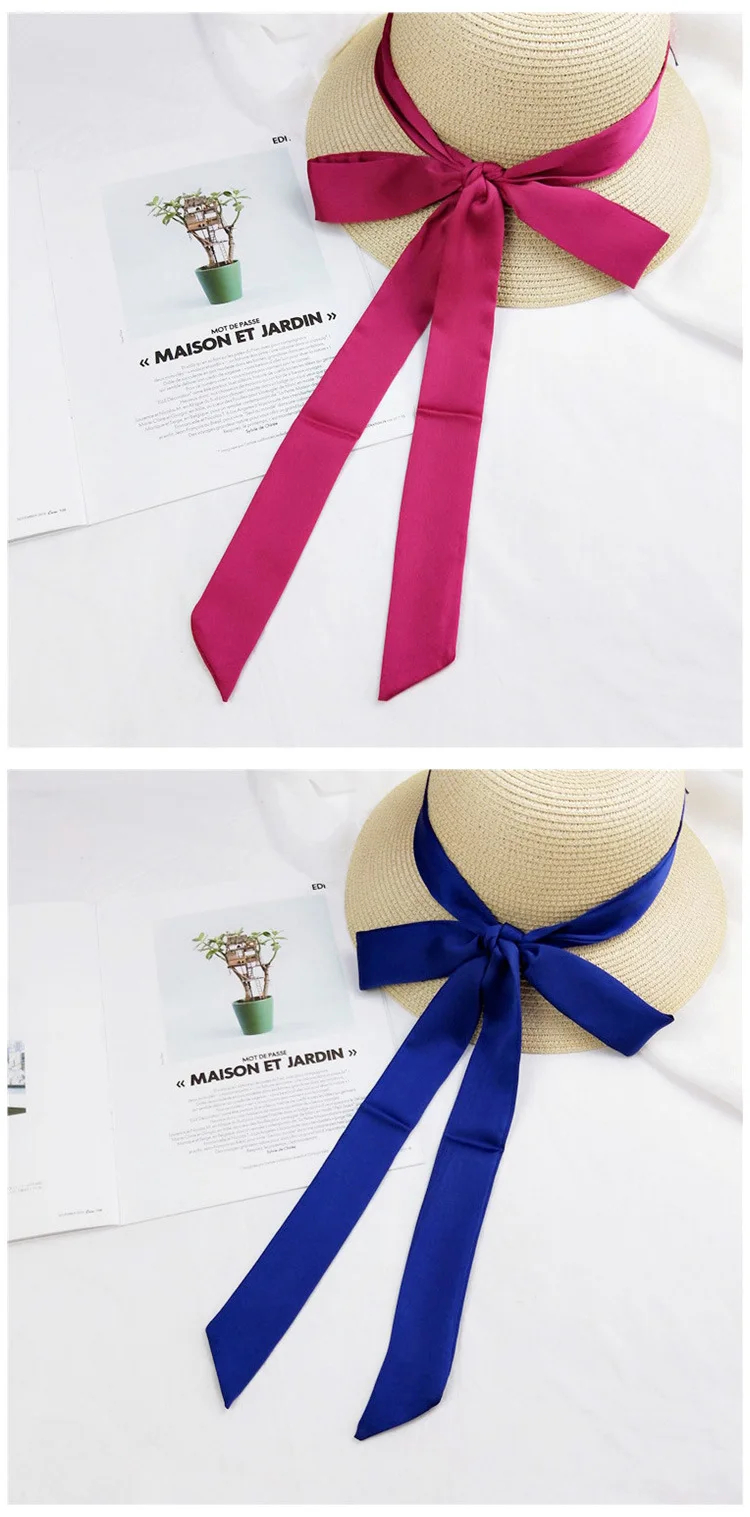 Шелковый шарф для женщин длинный шейный волос сумка с шарфом ремень маленький шейный шарф модный элегантный пояс галстук сумка шарф 4,5X200 см