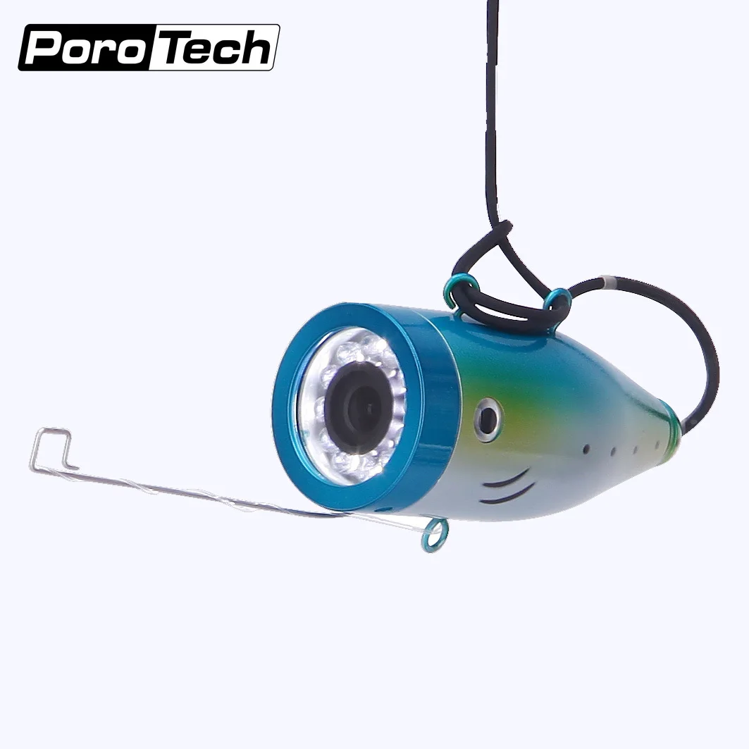 Ip68 Waterproof Metal Housing 12 White Led Underwater Fishing Camera