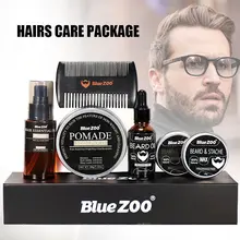 6 шт./компл. для стрижки волос, бороды, набор для ухода за волосами воск гребень эфирное масло Набор расчесок для Для мужчин HJL2019