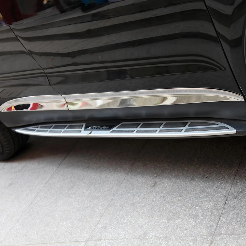 Аксессуары подходящие для 2013 2014 2015 2016 HYUNDAI GRAND SANTA FE боковая дверная линия отделка