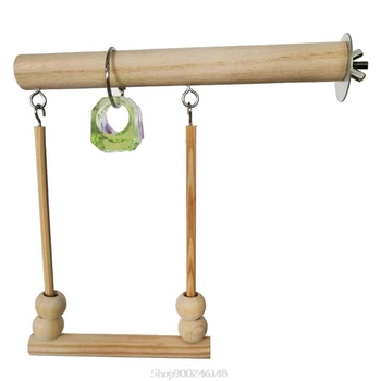 

Parrot Nibble Wood Color Swing Standing Bar Bird Puzzle Trick Toy for Small Medium Parrots Bird Intelligence Training N05 20