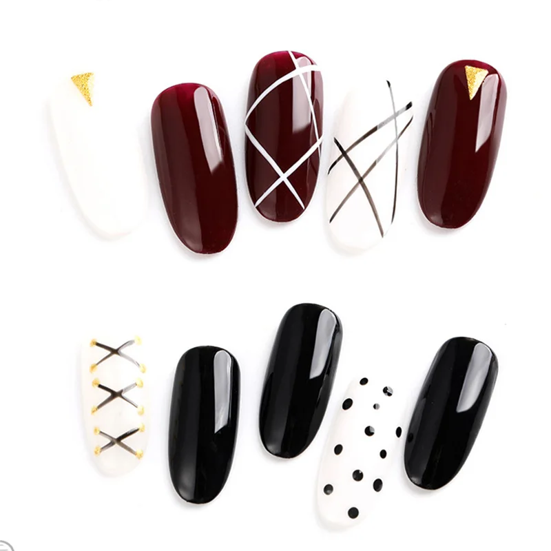 3 шт./компл. искусство для ногтей Живопись из линий щетка УФ Гель лак акриловая