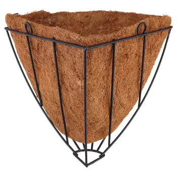 

1pc Flower Pot Durable Practical Reusable Household Lightweight Flower Basket Iron Art Coconut Palm Family Friends Co-Worker