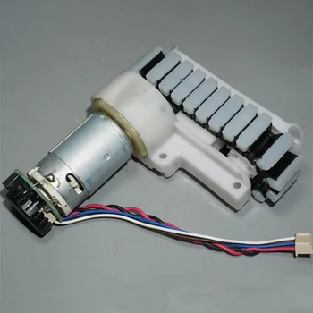 

12V metal gear car encoder speed test DC silicone anti-skid track motor for DIY robot toys cars tanks, excavators