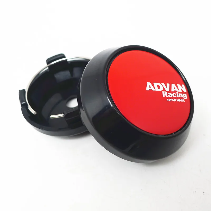 4pcs 64mm Wheel Center Hub Caps Advan Racing Japan Make Rims Dust-proof Cover Hubcaps Auto Styling Accessories