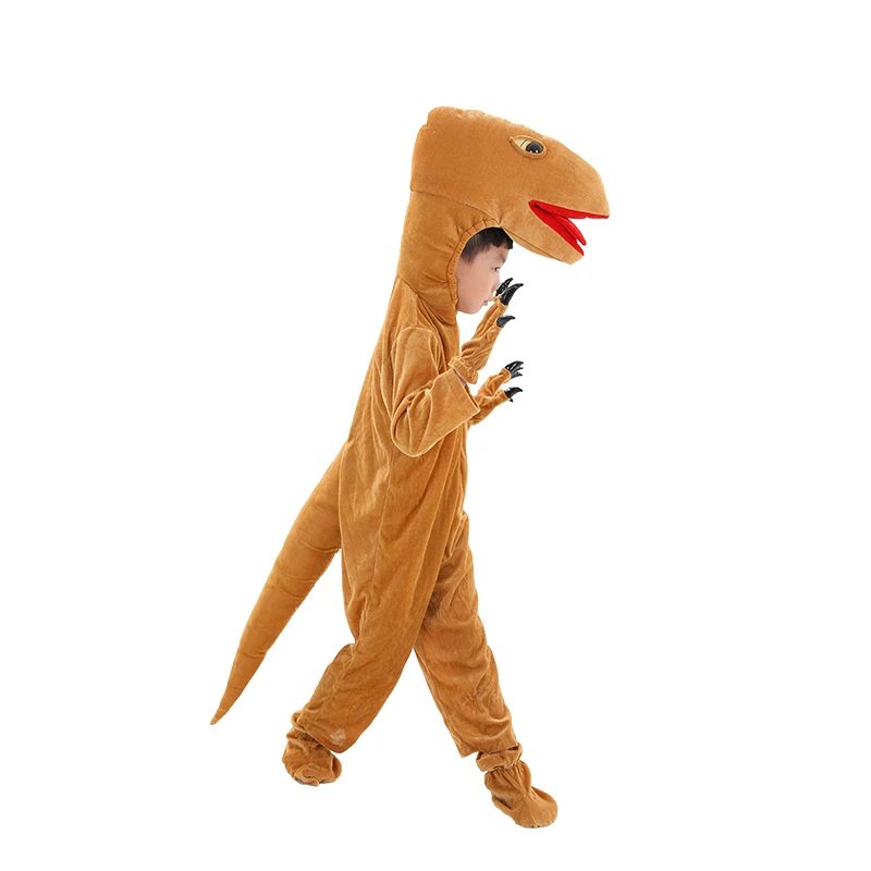 Adult Kids Mother Dino T-REX Dinosaurs Costumes Halloween Cosplay Party Animal Cartoon Dragon Dress Up Jumpsuit Outfit Costume
